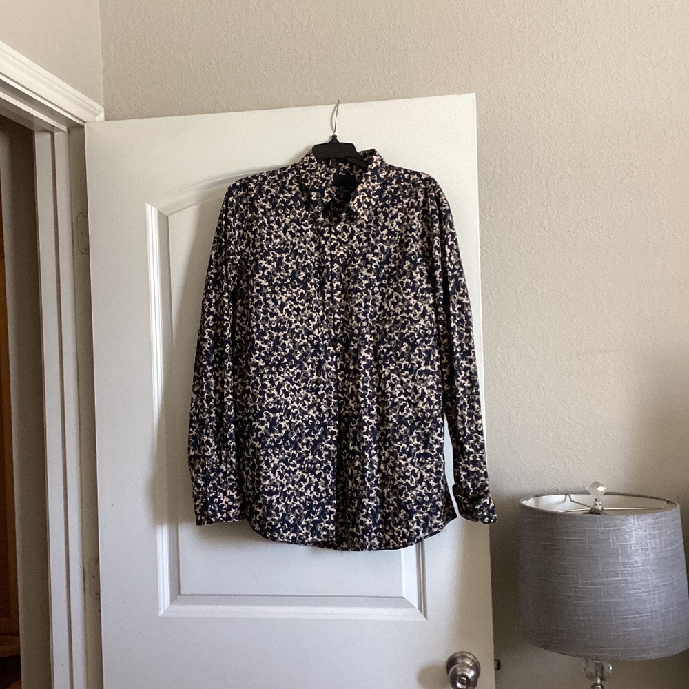 H&M leopard print womens blouse